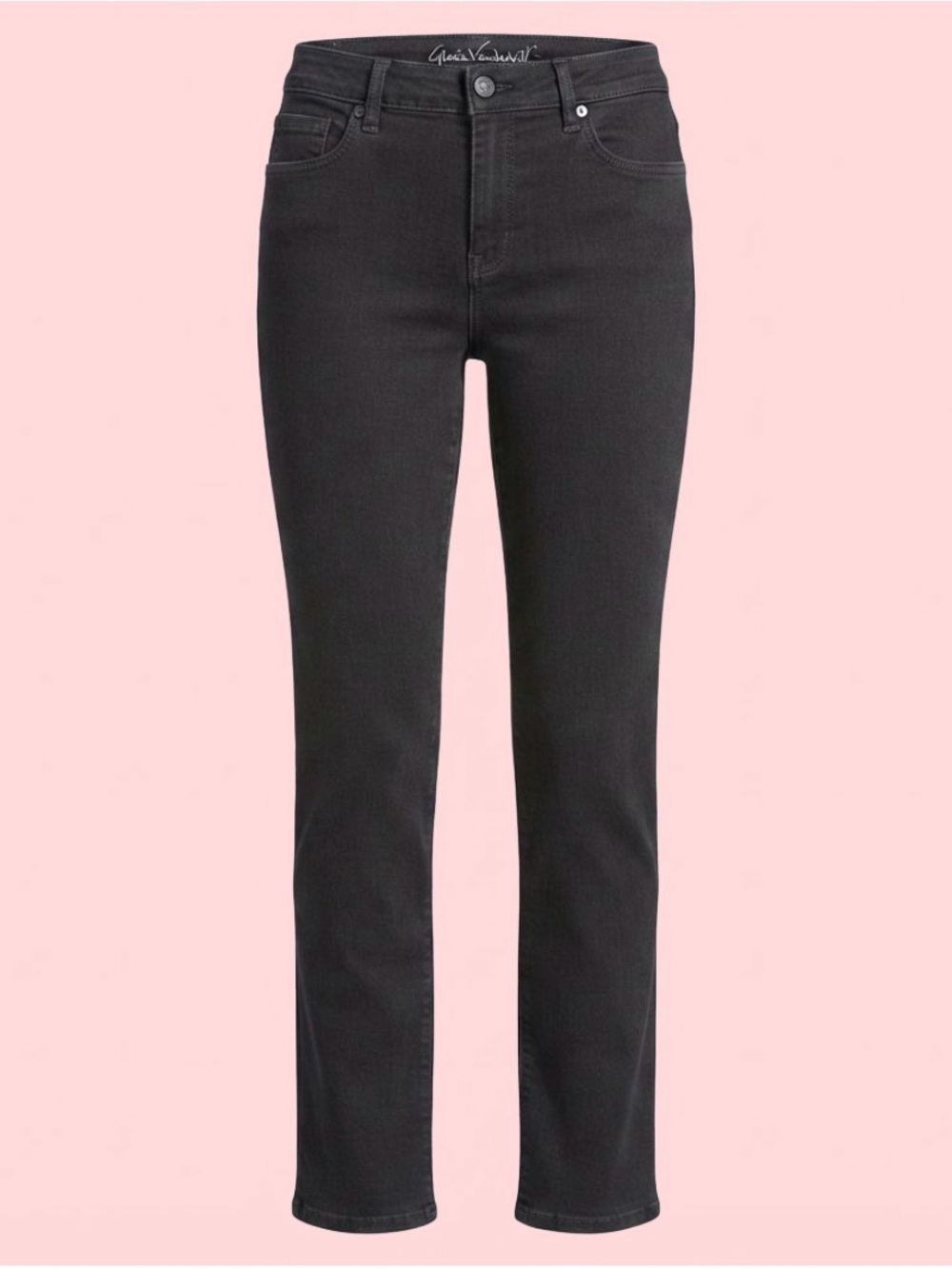 Khaki Gloria Vanderbilt Straight Leg Jeans Size 8P